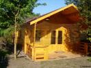 Log Cabin 29 Sq M Log House With Mezzanine Floor 45-45mm Logs