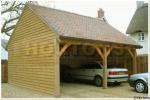 Beamlock post & beam double timber carports