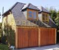 Log Cabin Post & Beam Lock Jointed Double Room Over Timber Garages