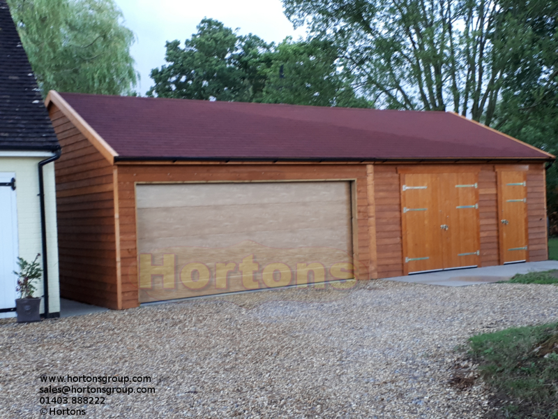 Quadruple Timber Framed Garage