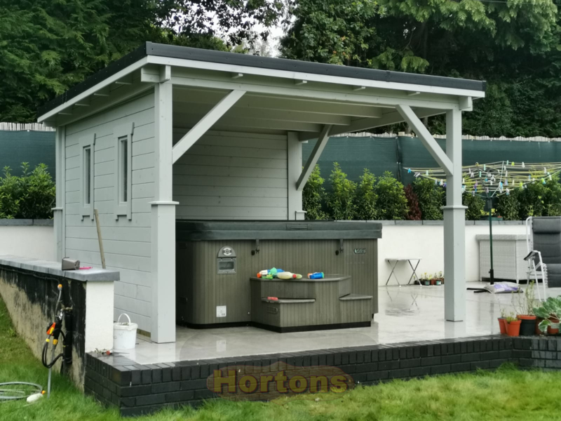 Hortons pent roof wooden gazebos - full pricing table