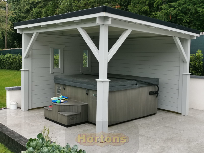 Hortons pent roof wooden gazebos - full pricing table