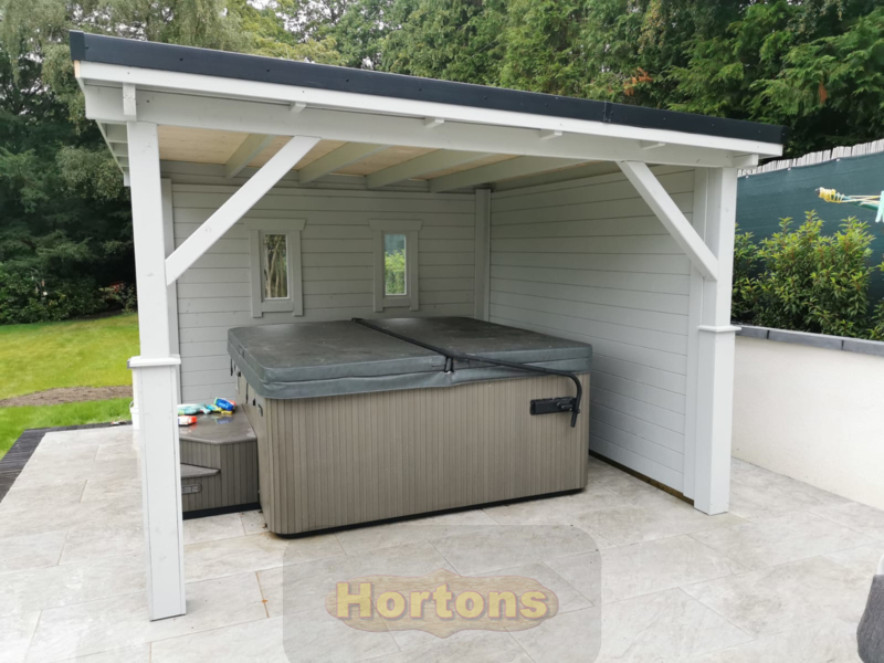 Hortons pent roof wooden gazebos - full pricing table