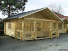 Log Cabin 3.6m X 5.0m Bicester Round Log Cabin 180mm
