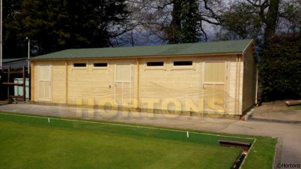 Log Cabin Sports Changing Rooms - Fully Insulated (11m X 6m)
