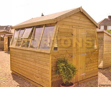Log Cabin 12ft X 6ft Double Sided Potting Shed