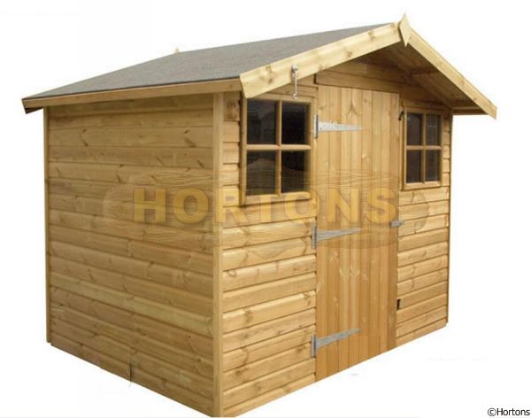 Log Cabin 10ft X 6ft Pressure Treated Shed-summerhouse