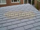 Ecoslate self-bonding rubber roof tiles, price per square metre*