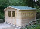 Log Cabin 28mm 3.5x3.5m Ben Log Cabin