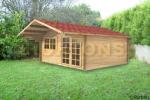 28mm Henry - 4x4 m Log Cabin