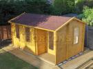 Log Cabin Nottingham Options Available- 120, 140, 160, 180, 200mm