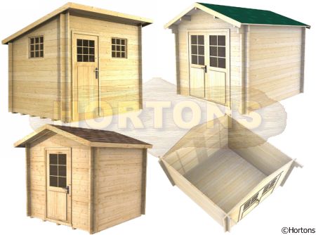 Up to 2.5m Log Cabin width