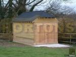 Hortons single post & beam framed garage