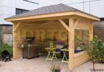 Helena 2 - 3.85x2.60m square gazebo