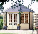 3.5 x 3m Lugarde Prima Sebia Oval Summerhouse